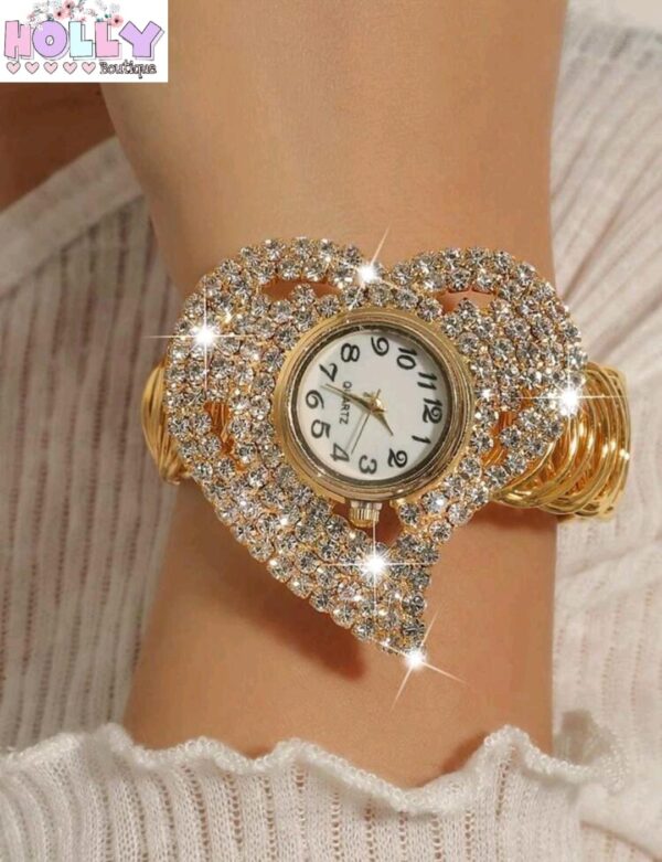 Reloj Brazalete Diseño Corazón 💖