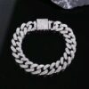 🧑‍💼 Set de Collar cubana ➕ Pulsera cubana diamantada 💕✨ - Imagen 3