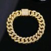 🧑‍💼 Set de Collar cubana ➕ Pulsera cubana diamantada 💕✨ - Imagen 5