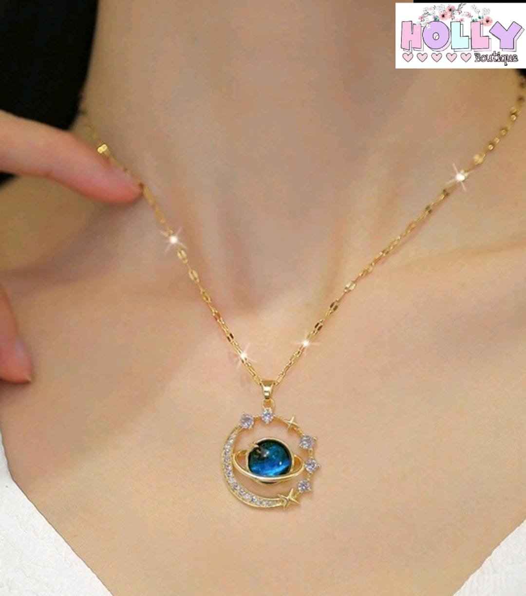 🩵✨ Collar de Saturno ✨💕 - Imagen 4