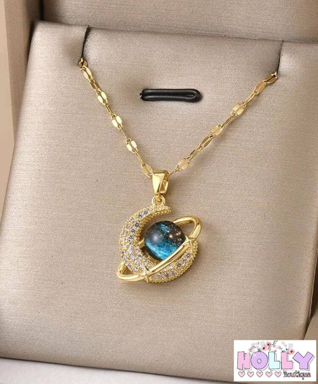 🩵✨ Collar de Saturno ✨💕 - Imagen 3