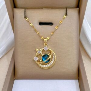 🩵✨ Collar de Saturno ✨💕