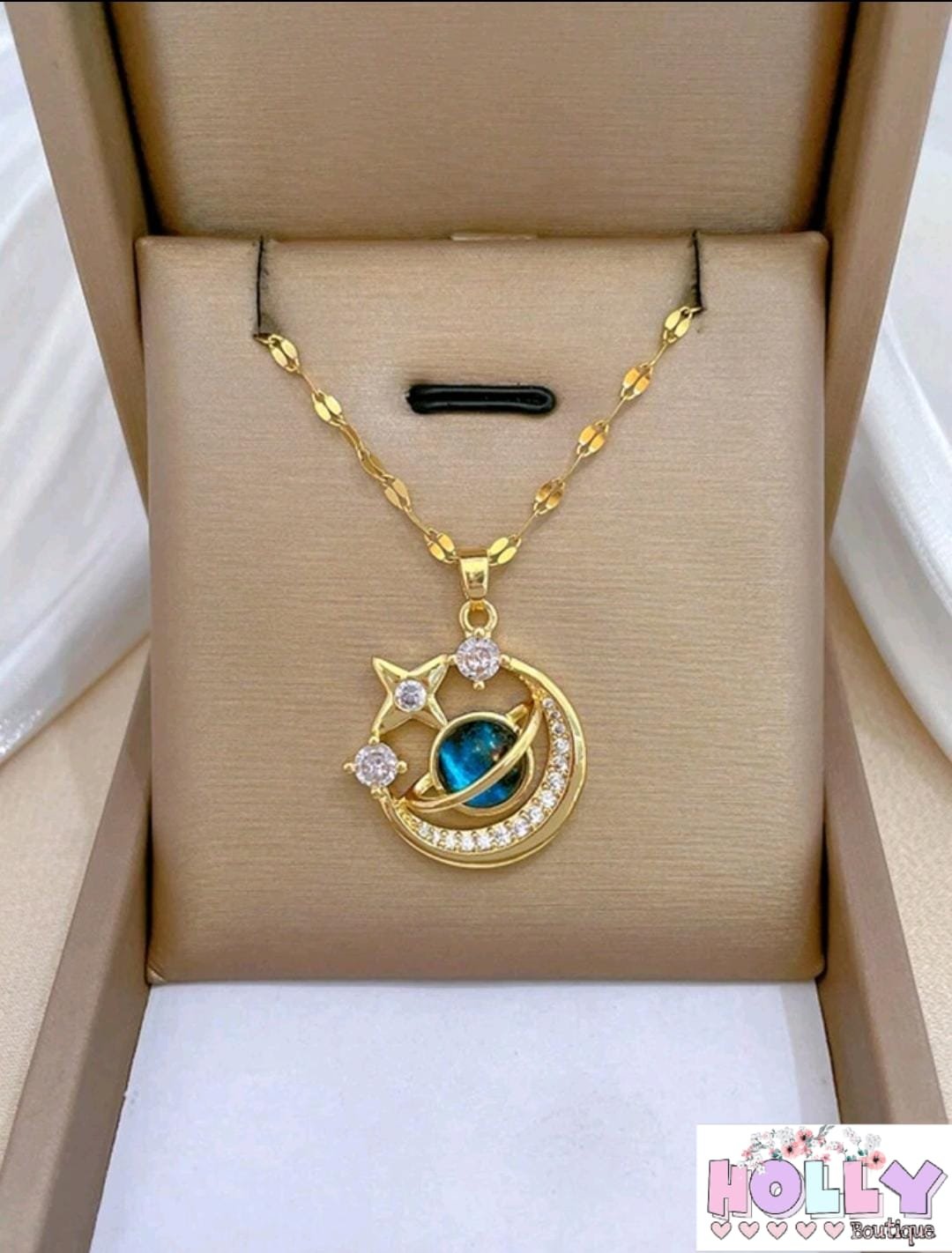 🩵✨ Collar de Saturno ✨💕