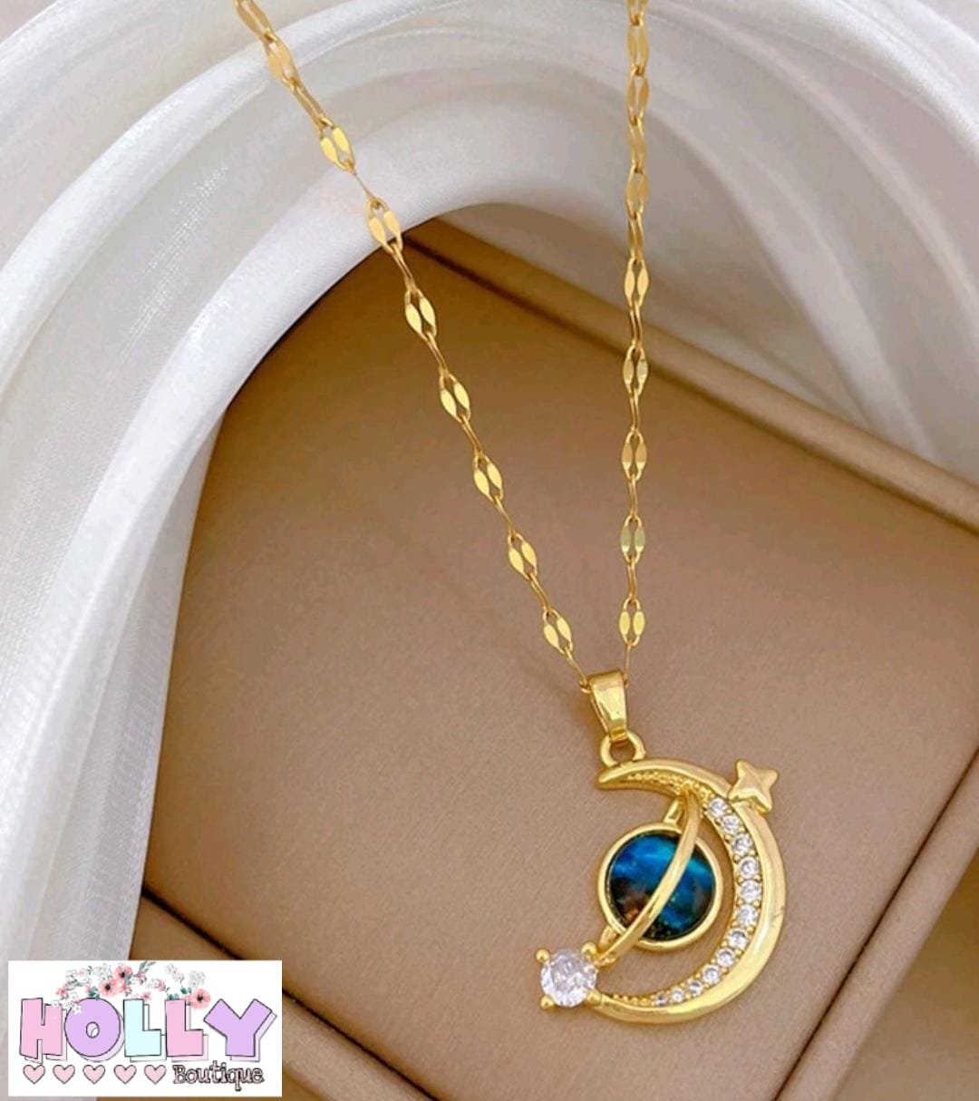 🩵✨ Collar de Saturno ✨💕 - Imagen 2